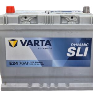 מצבר ורטה VARTA עם 24 חודשי אחריות 70 אמפר E24 (ללא הרכבה) פלוס צד שמאל