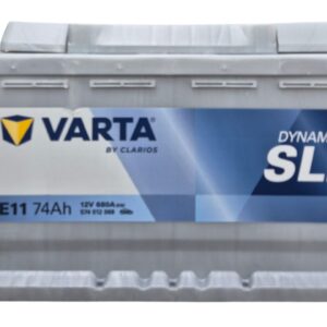 מצבר ורטה VARTA עם 24 חודשי אחריות 74 אמפר E11 (ללא הרכבה) פלוס ימין