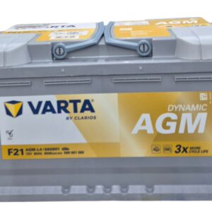 מצבר VARTA עם 24 חודשי אחריות 80 אמפר START STOP AGM F21 (ללא הרכבה)