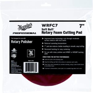 פד ספוג לקומפאונד למלטשת רוטורית Meguiar's WRFC7 Soft Buff 7" Rotary Foam Cutting Pad