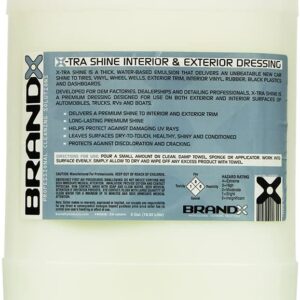 מחדש פלסטיק פנימי וחיצוני BrandX X10405 X-TRA Shine Interior and Exterior Dressing - 5 Gallon