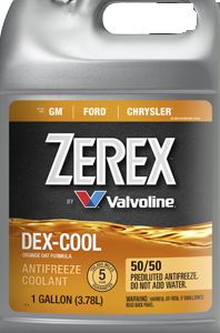 נוזל קירור אדום  מסדרת ZEREX של VALVOLINE תקן DEX-COOL